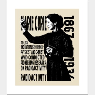 Glowing Genius Marie Curie's Light Posters and Art